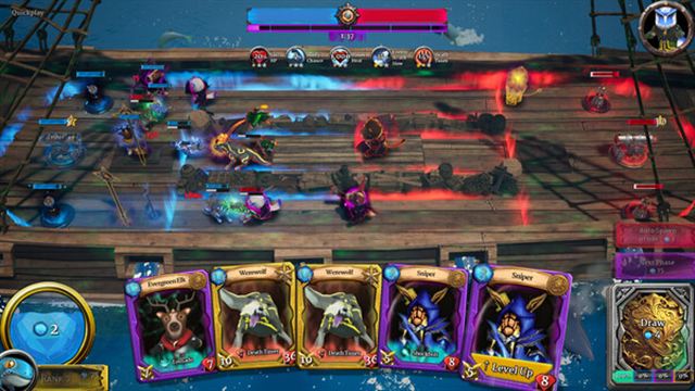 Hình ảnh trong game Battle Waves Card Tactics-TENOKE Hình ảnh trong game Battle Waves Card Tactics-TENOKE