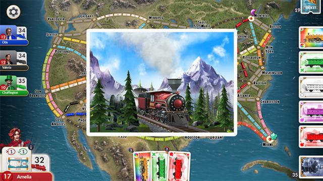 Hình ảnh trong game Ticket to Ride Switzerland Expansion-TENOKE Hình ảnh trong game Ticket to Ride Switzerland Expansion-TENOKE