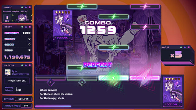 Hình ảnh trong game Yunyun Syndrome Rhythm Psychosis-TENOKE