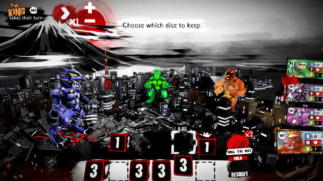 Hình ảnh trong game King of Tokyo Richard Garfield-GoldBerg Hình ảnh trong game King of Tokyo Richard Garfield-GoldBerg