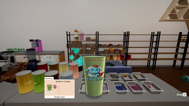 Hình ảnh trong game Boba Cafe Simulator-TENOKE Hình ảnh trong game Boba Cafe Simulator-TENOKE