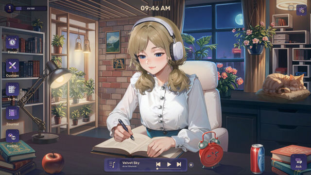 Hình ảnh trong game Lo-Fi Girl AI Assistant-TENOKE Hình ảnh trong game Lo-Fi Girl AI Assistant-TENOKE